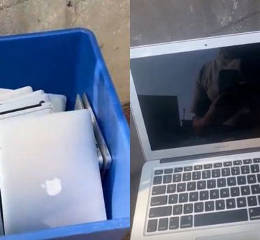 Imagem - Vídeo: homem encontra lata de lixo cheia de computadores da Apple nos EUA