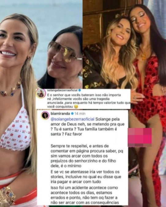Comentários no Instagram.
