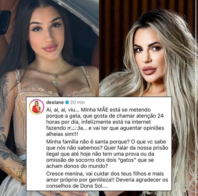 Comentários no Instagram.