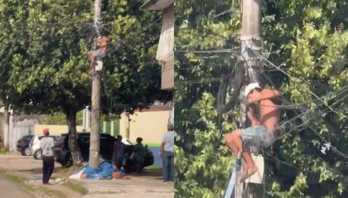 Imagem - Vídeo: dupla é presa em flagrante por roubo de cabos em Belém