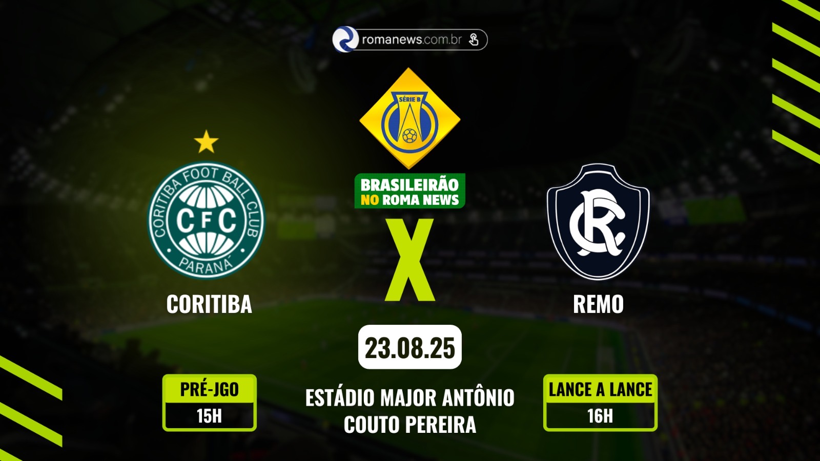 Portal Roma News faz a cobertura do jogo em tempo real - 
