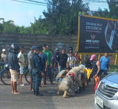Imagem - Acidente deixa uma pessoa ferida na BR-316, em Marituba, neste domingo