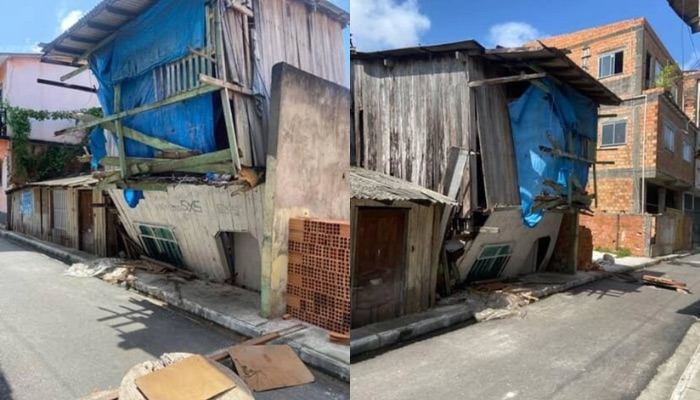 Vídeo: para evitar tragédia, moradores interditam passagem no Curió-Utinga, em Belém