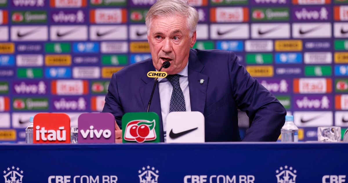 Carlo Ancelotti, técnico da Seleção Brasileira -