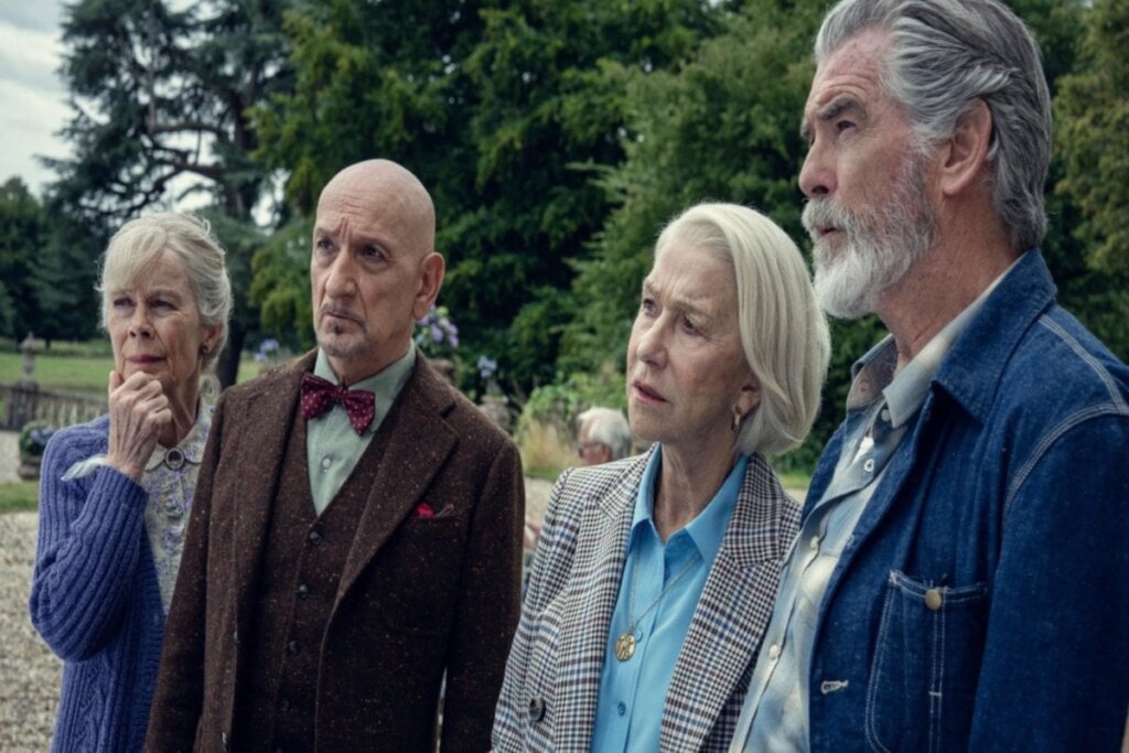 &#8220;O Clube do Crime das Quintas-Feiras&#8221; acompanha quatro aposentados em uma investigação real cheia de reviravoltas (Imagem: Reprodução digital | Netflix)