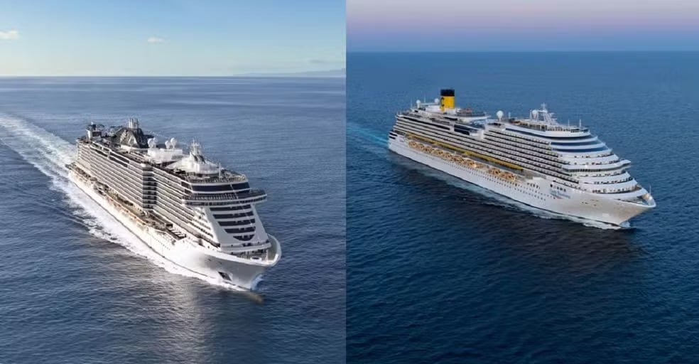 O MSC Seaview e o Costa Diadema são dois navios de cruzeiro que servirão como hotéis flutuantes em Belém.