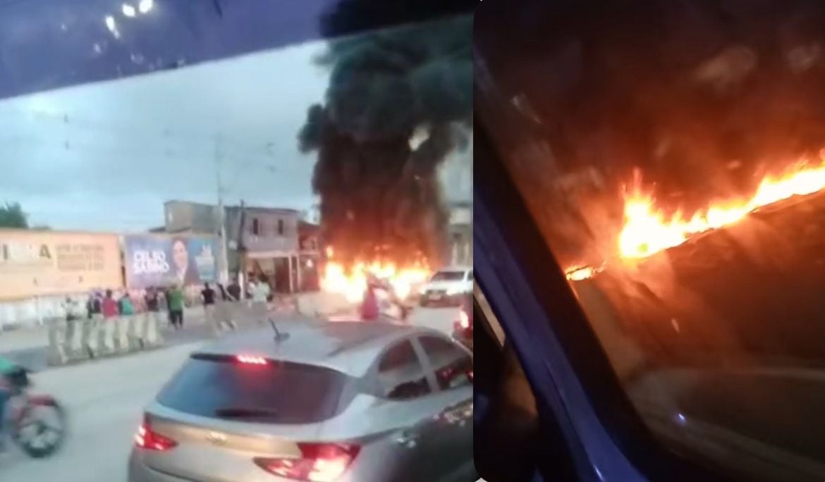 PROTESTO NA RODOVIA AUGUSTO MONTENEGRO 