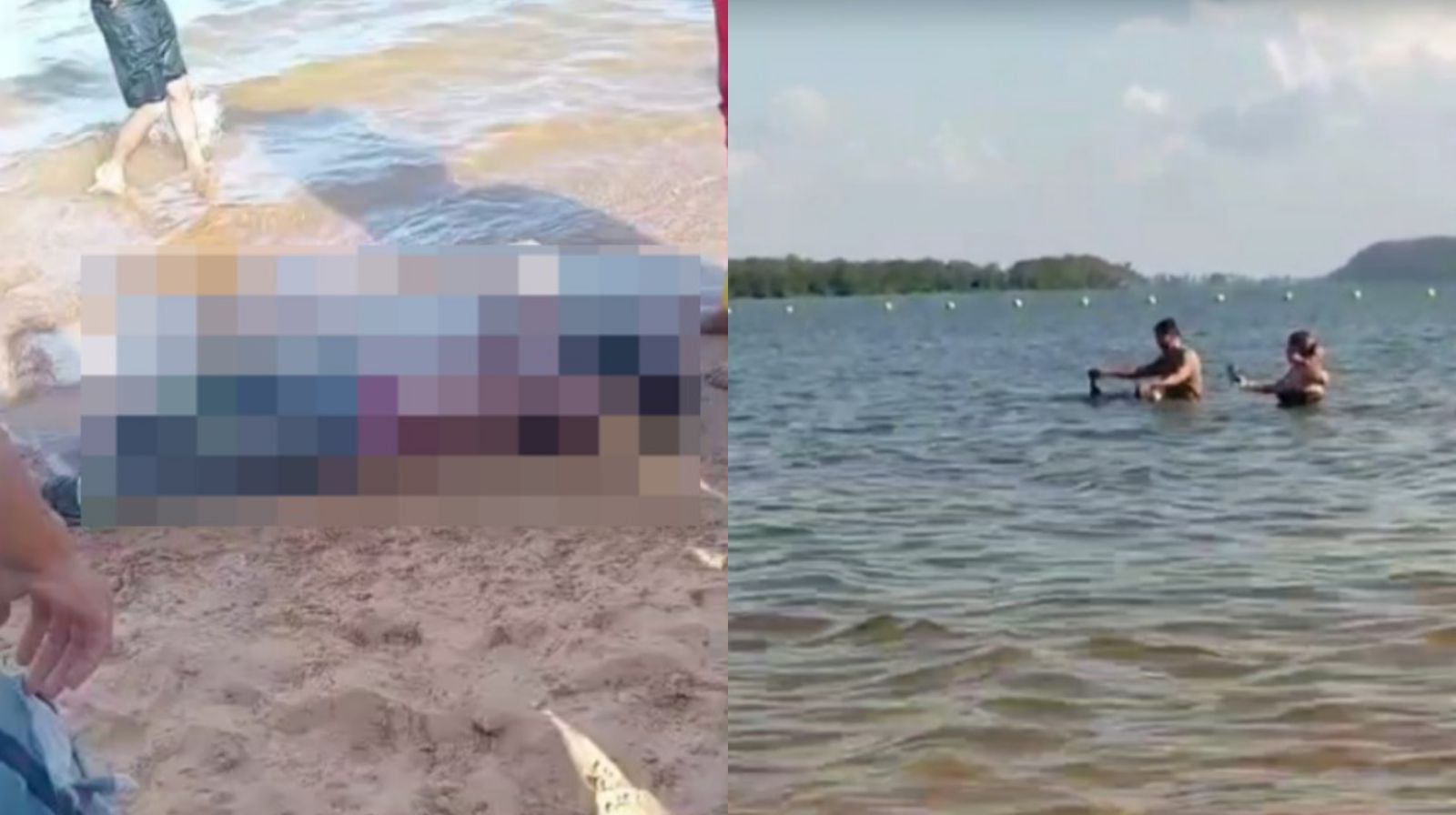 (Um corpo foi encontrado por populares às margens de uma praia localizada em Altamira.)