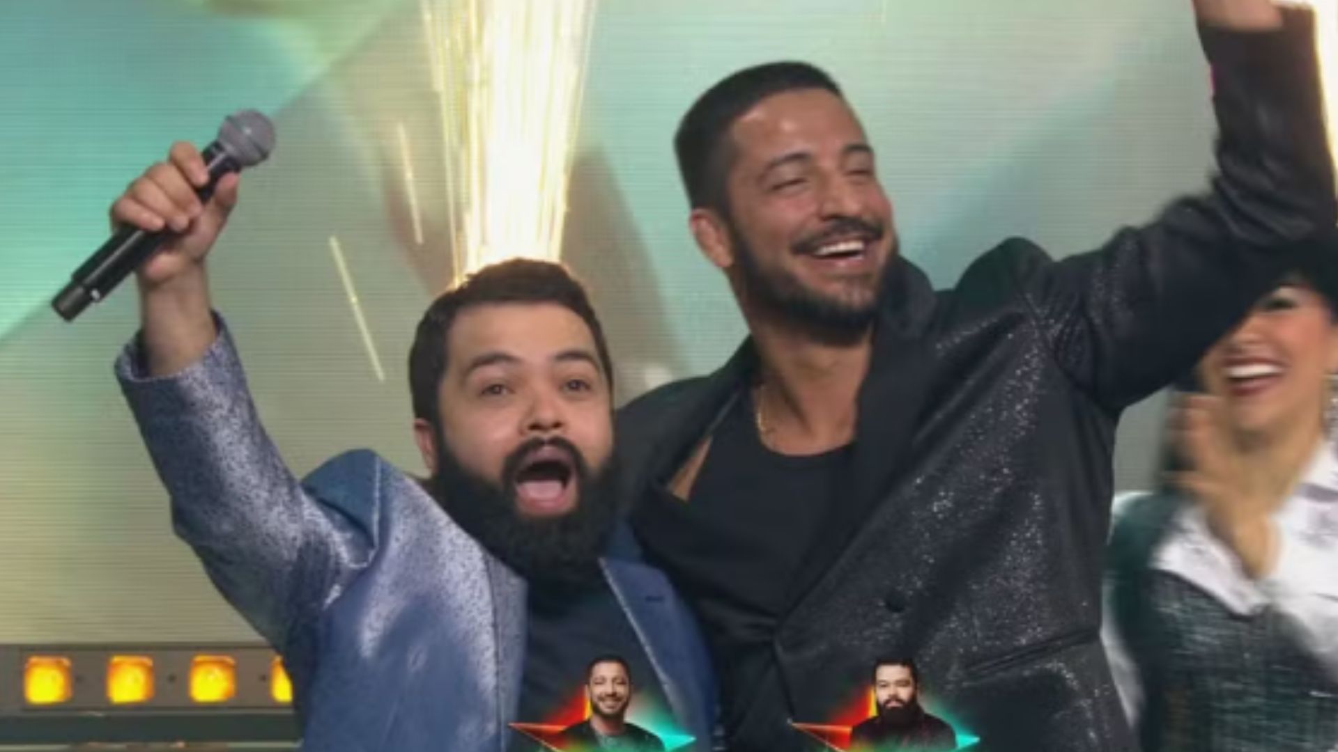 Daniel Cabral (esq) não corre risco de eliminação na primeira semana do reality
