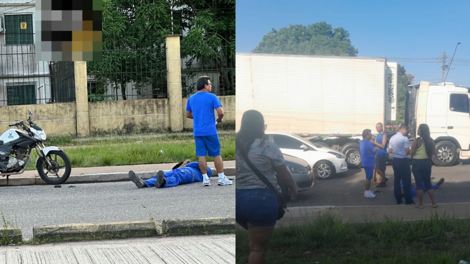 Imagem - Acidente deixa homem ferido e trânsito lento na Augusto Montenegro em Belém