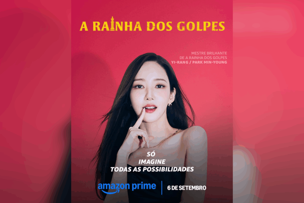 A série &#8220;A Rainha dos Golpes&#8221; apresenta Park Min-young em um grupo de vigaristas que aplica golpes em pessoas de moral duvidosa (Imagem: Reprodução digital | Amazon Prime Video)