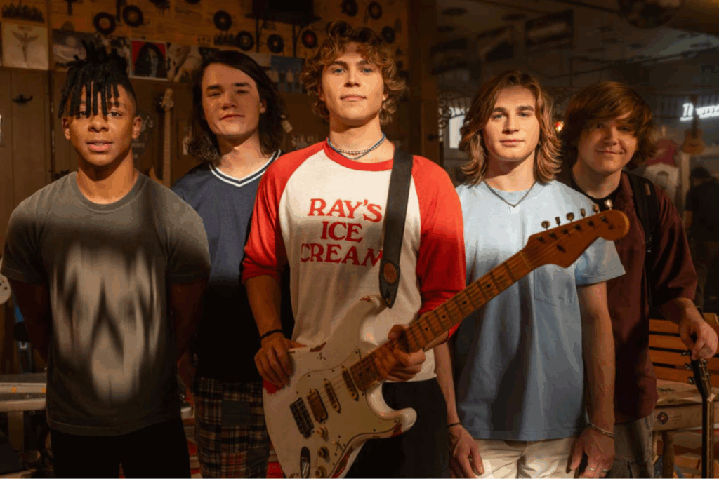 A série &#8220;The Runarounds&#8221; acompanha jovens músicos em busca do sucesso enquanto enfrentam os dilemas da juventude (Imagem: Reprodução digital | Amazon Prime Video)