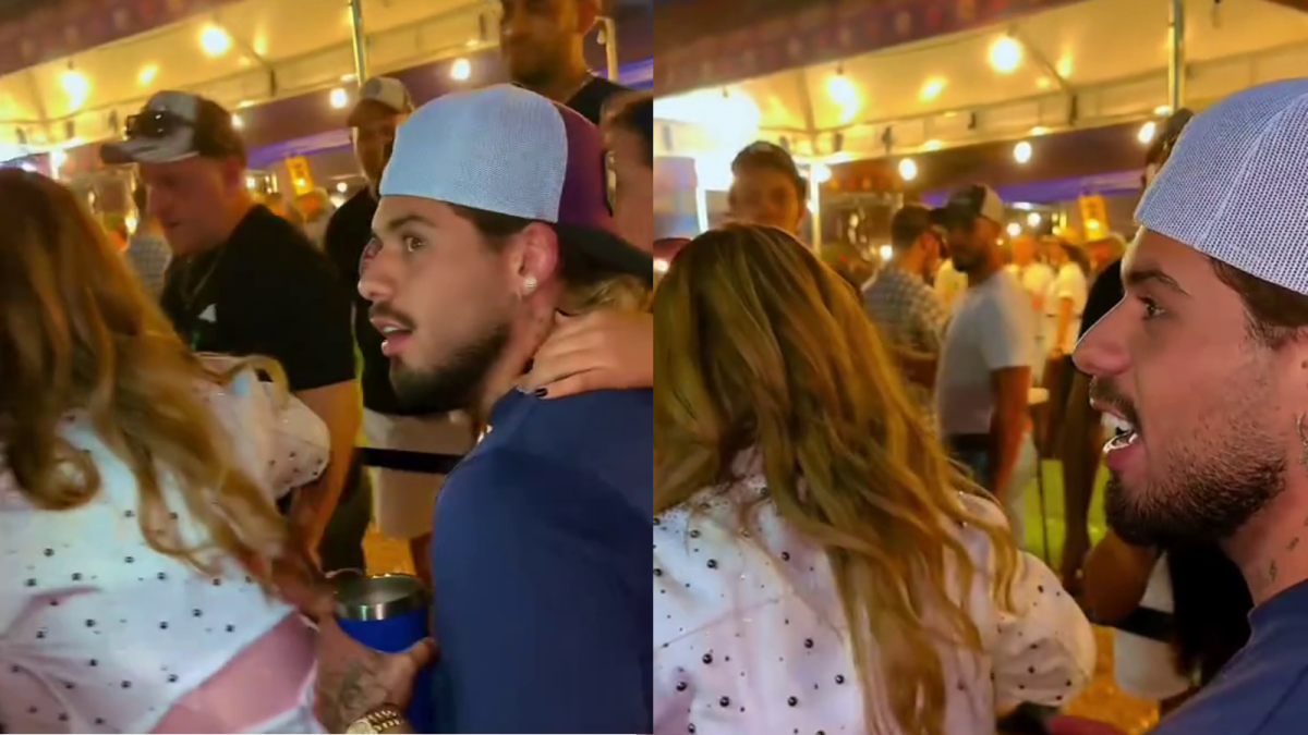 Zé Felipe é visto saindo de festa em garupa de moto com cantora