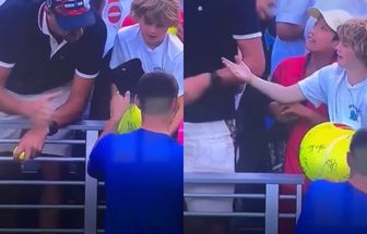 Vídeo: CEO polonês causa revolta ao tomar boné que tenista daria a criança no US Open