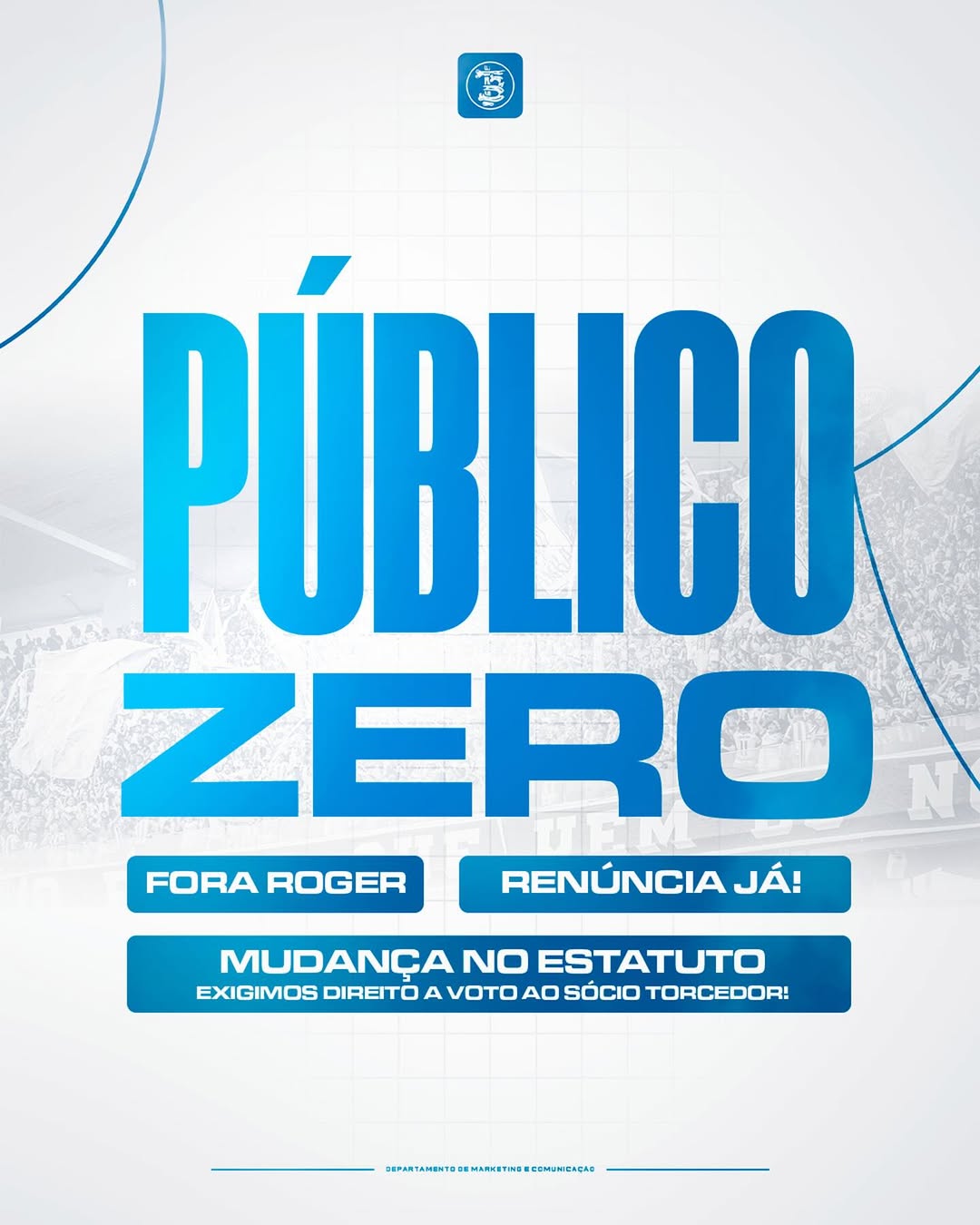 Protesto da torcida bicolor -