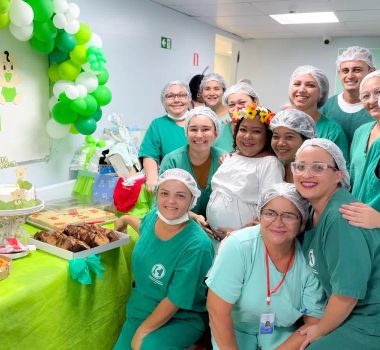 Imagem - Grávida, paciente renal crônica ganha ‘chá de bebê’ em hospital no Pará