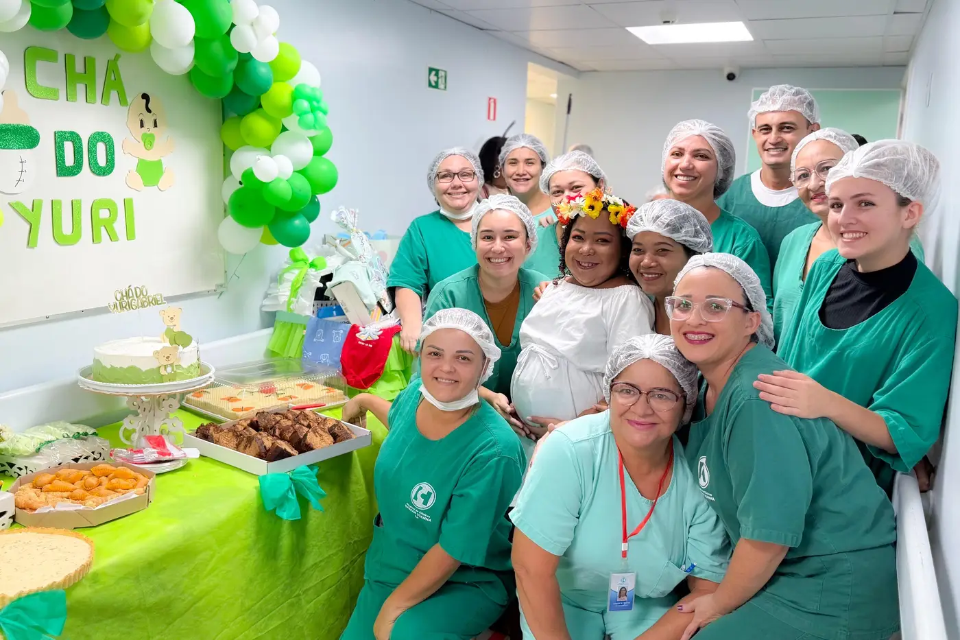 Grávida, paciente renal crônica ganha ‘chá de bebê’ em hospital no Pará