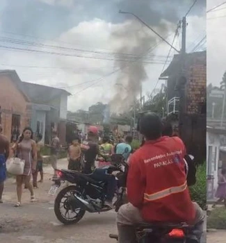 Imagem - Vídeo: incêndio atinge 8 casas no bairro do Tapanã; uma pessoa morreu