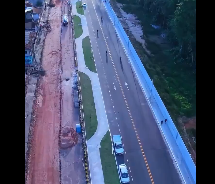 A obra da Rua da Marinha, no bairro da Marambaia em Belém, uma das mais aguardadas da COP30.