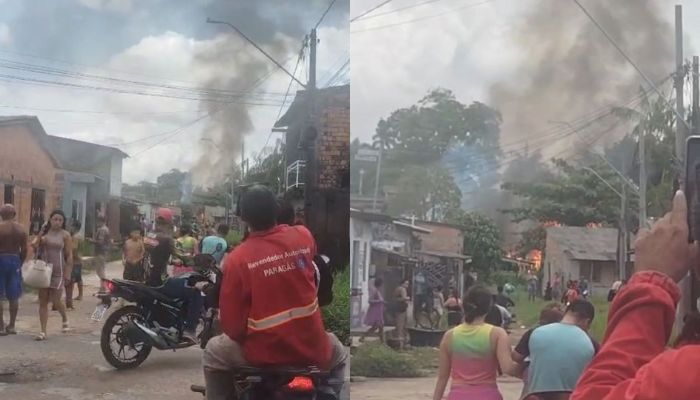 Imagem - Vídeo: incêndio atinge 8 casas no bairro do Tapanã; uma pessoa morreu