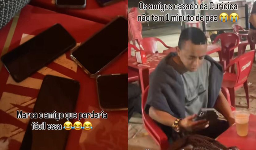 A regra era simples, o primeiro que recebesse uma ligação teria que pagar três baldes de bebida.

