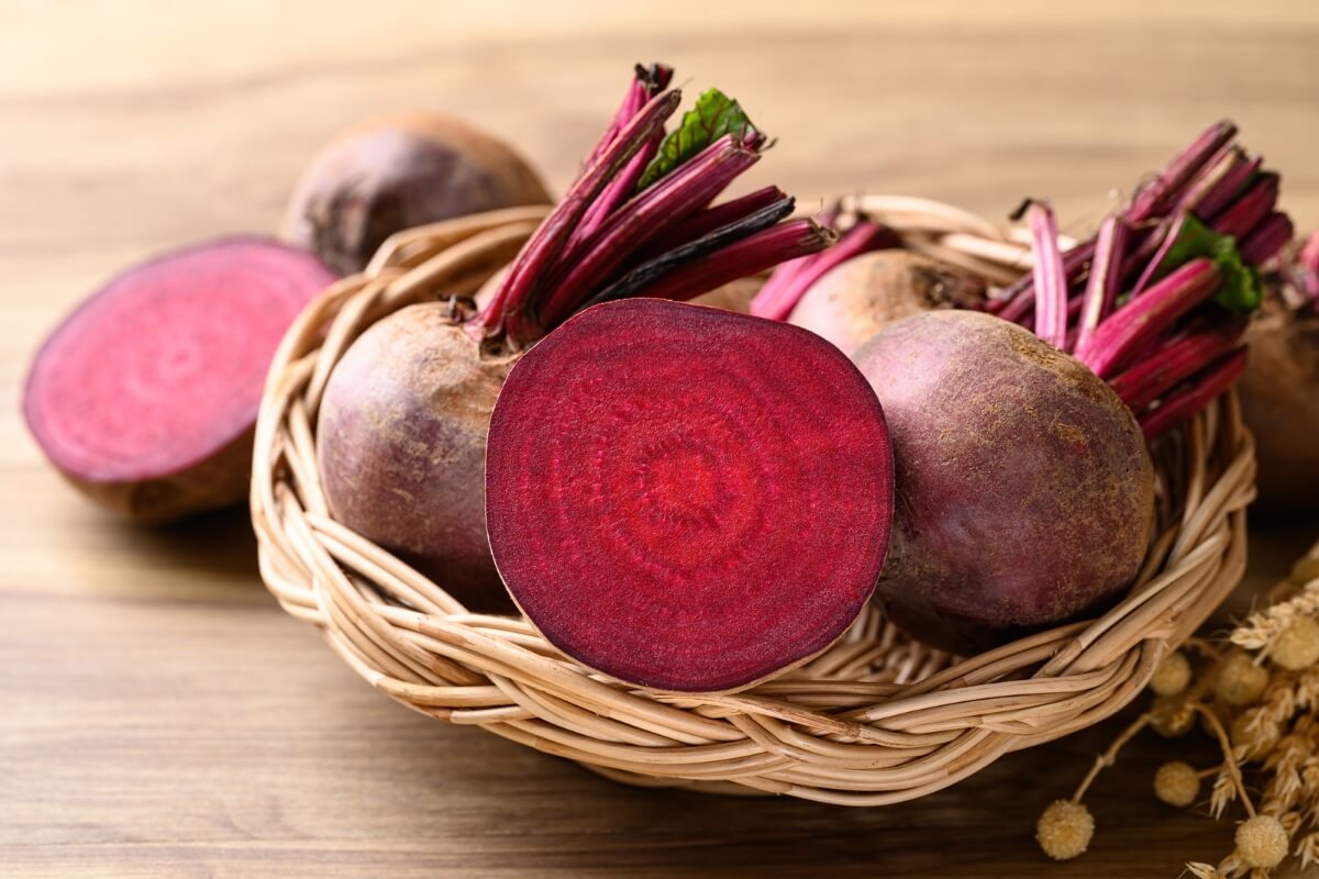 A beterraba é rica em nutrientes essenciais para o organismo e oferece diversos benefícios para a saúde (Imagem: Nungning20 | Shutterstock) 