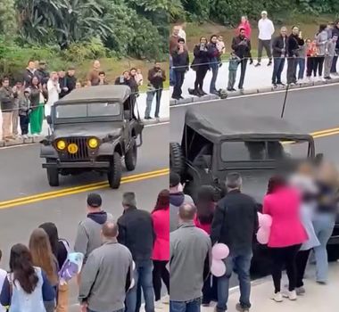 Imagem - Vídeo: Jipe perde o controle e atropela espectadores durante desfile de 7 de setembro em Brusque