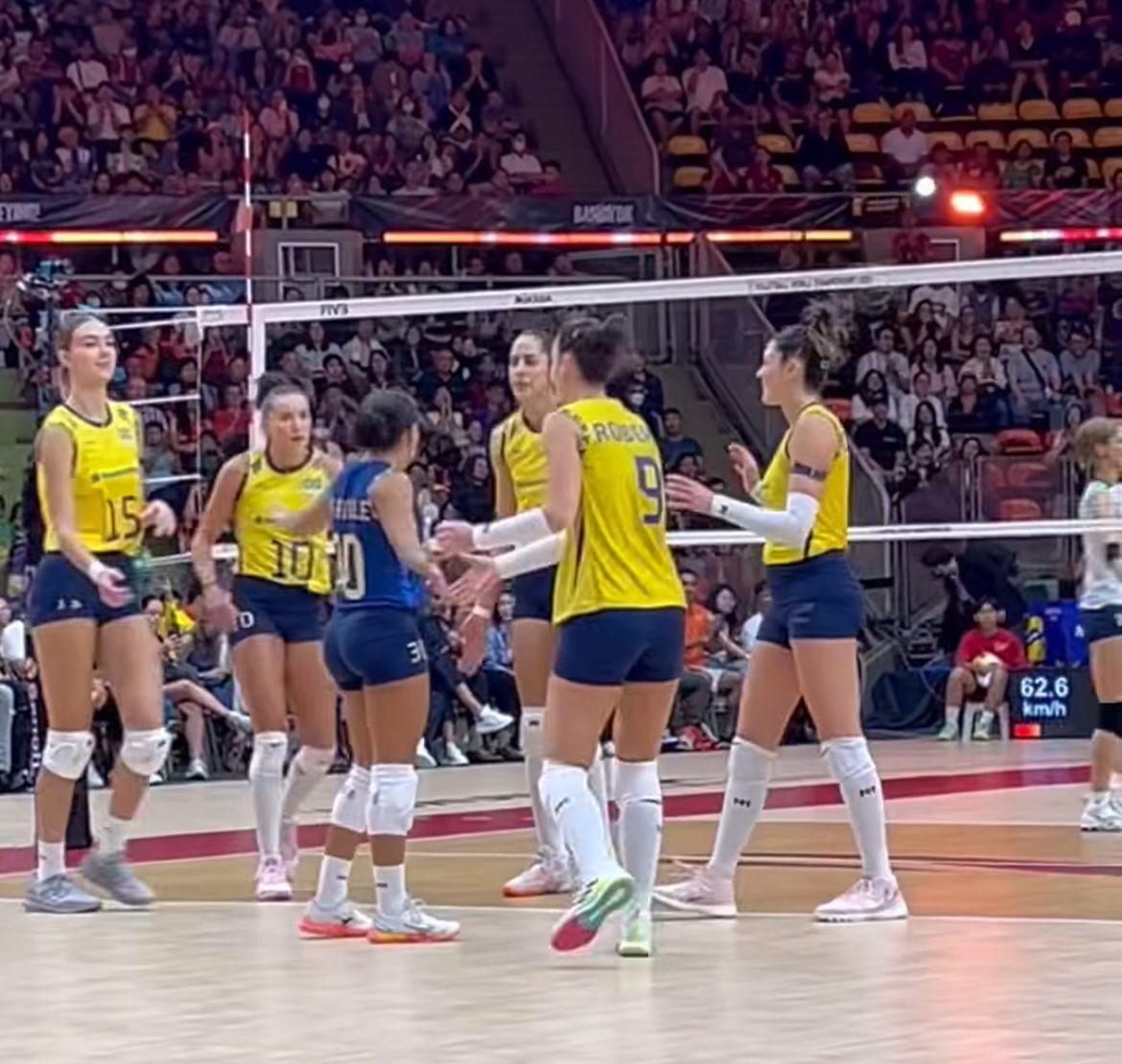 Brasil venceu o Japão por 3 sets a 2 - 