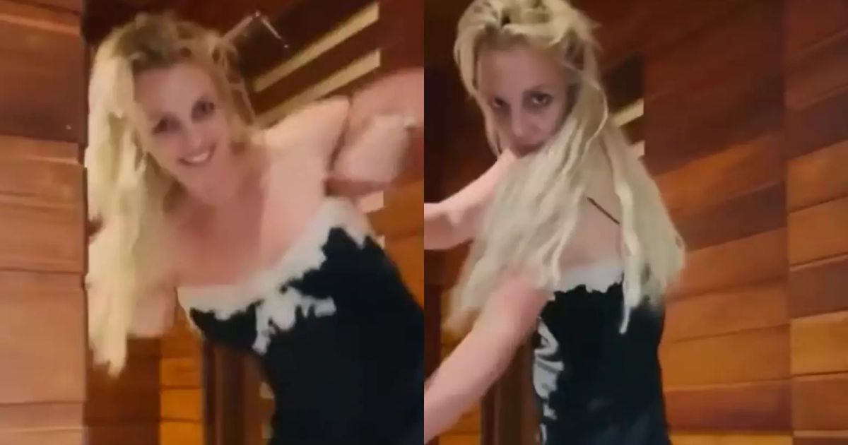 Britney em vídeo nas redes sociais -