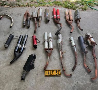 Imagem - No Marajó, Detran realiza destruição de descargas irregulares de motocicletas