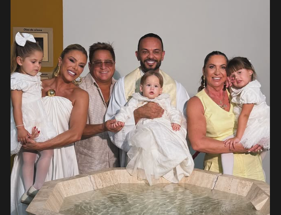 José Leonardo, foi batizado na Igreja Católica nesta terça-feira (9). 