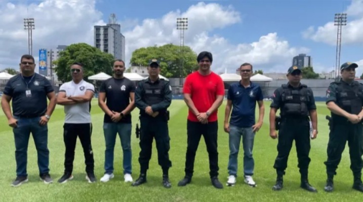 Órgãos de segurança fizeram vistorias no estádio - 