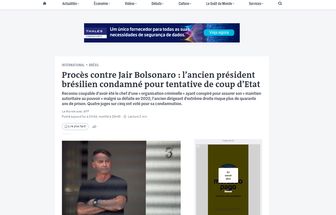 Imprensa internacional repercute condenação de Bolsonaro e aliados