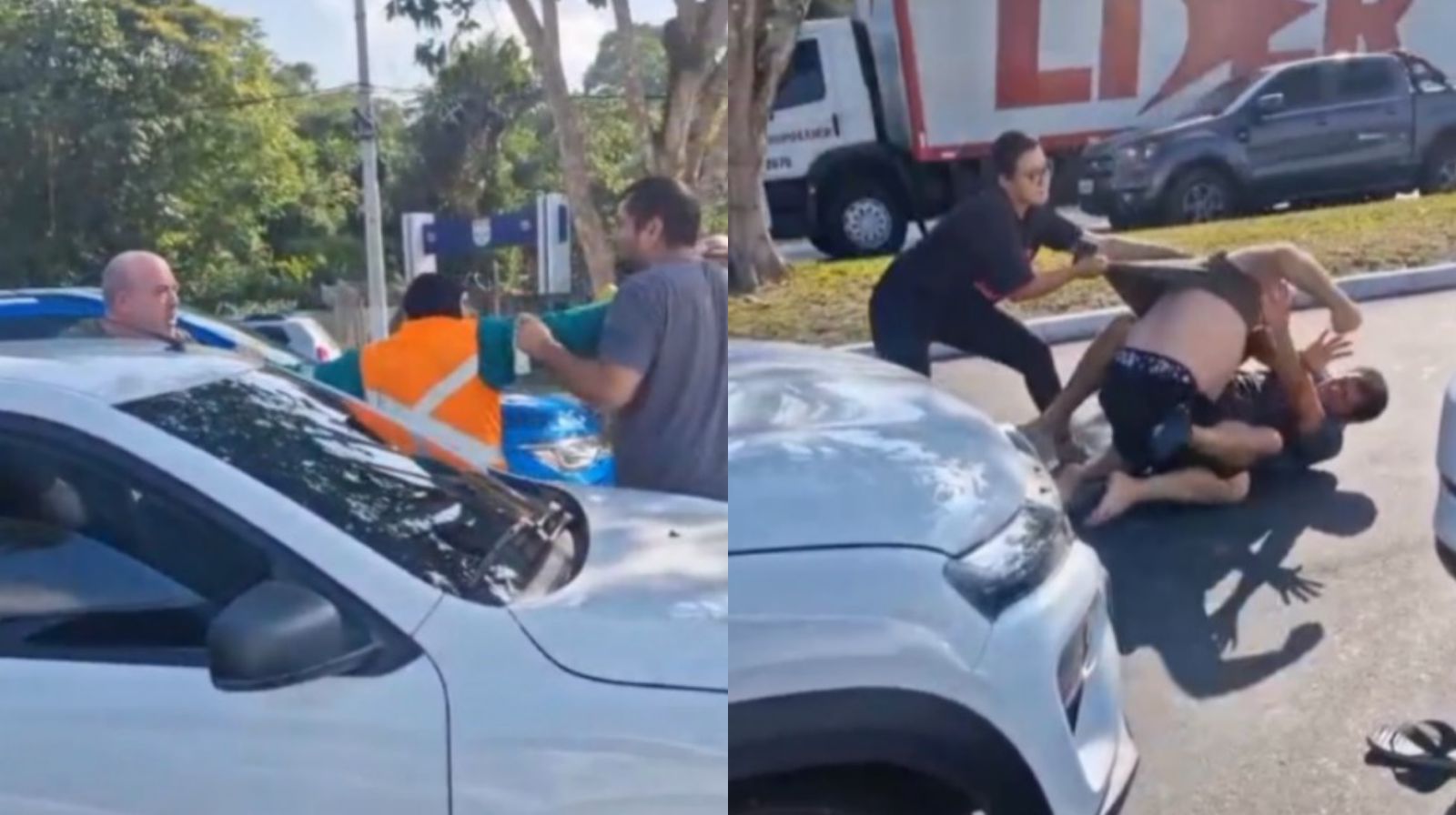 Imagem - Vídeo: brigões trocam socos e param trânsito na Júlio César, em Belém