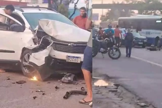 Acidente envolvendo 4 veículos deixa BR-316 congestionada, em Marituba