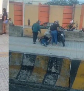 Imagem - Vídeo: acidente de moto na via do BRT deixa duas pessoas gravemente ferida em Belém