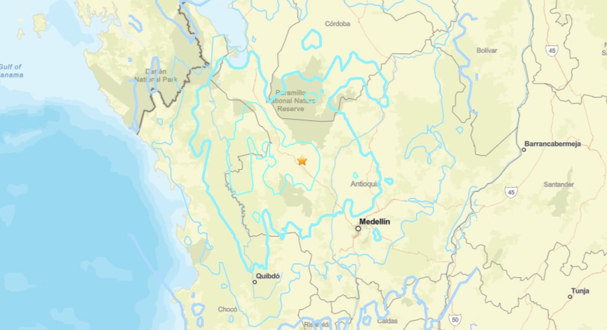 Imagem - Terremoto de magnitude 5,7 atinge a Colômbia