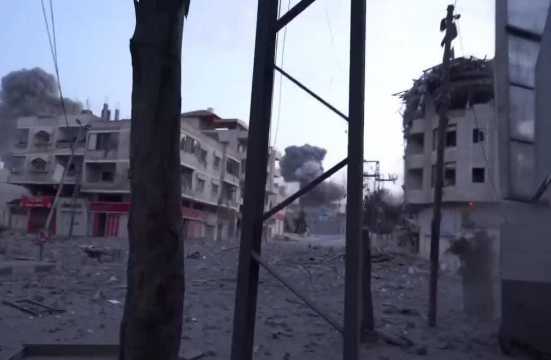 (Faixa de Gaza, território bombardeado por Israel) 