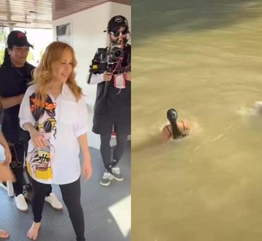 Imagem - Joelma e Zaynara tomam banho de rio após ensaio para show de Mariah Carey