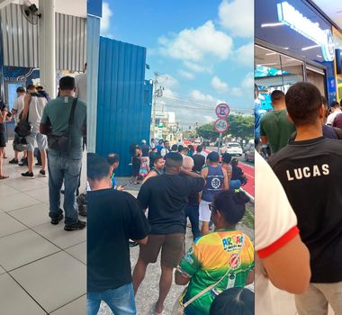 Imagem - Torcedores formam filas para garantir ingressos de Remo x Atlético-GO no Baenão