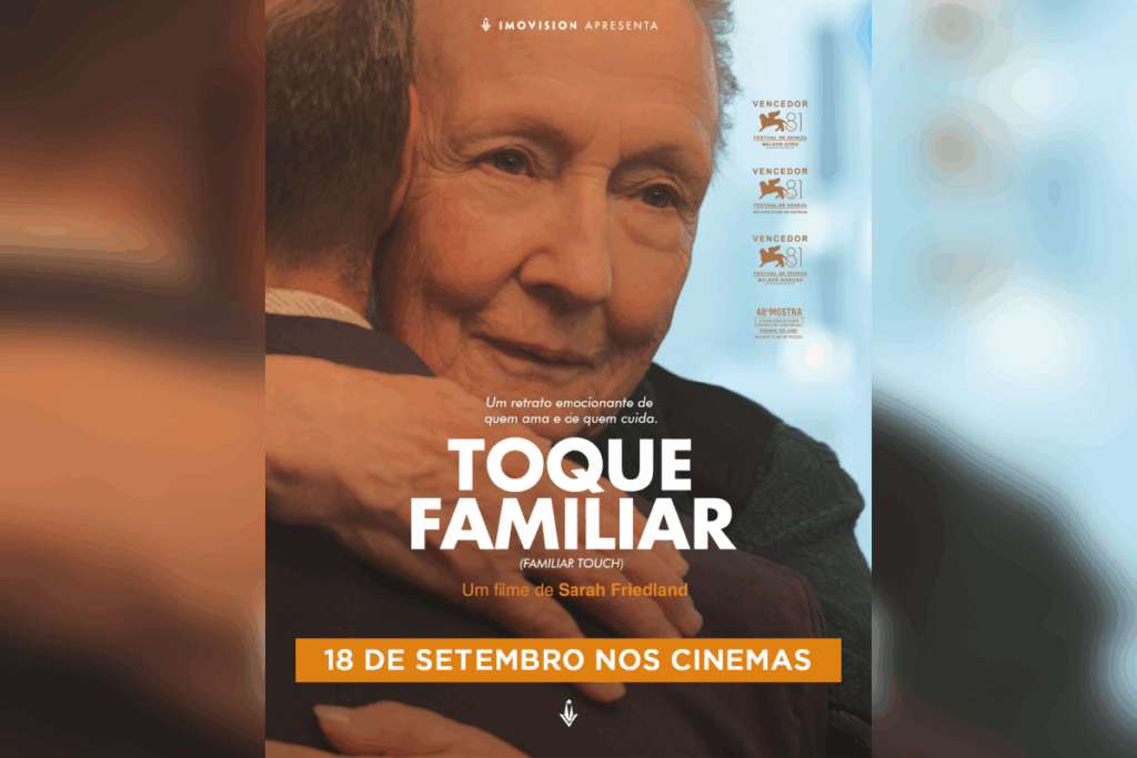 &#8220;Toque Familiar&#8221; retrata a vida de Ruth, uma mulher com demência enfrentando mudanças e memórias (Imagem: Reprodução digital | Imovision Distribution)