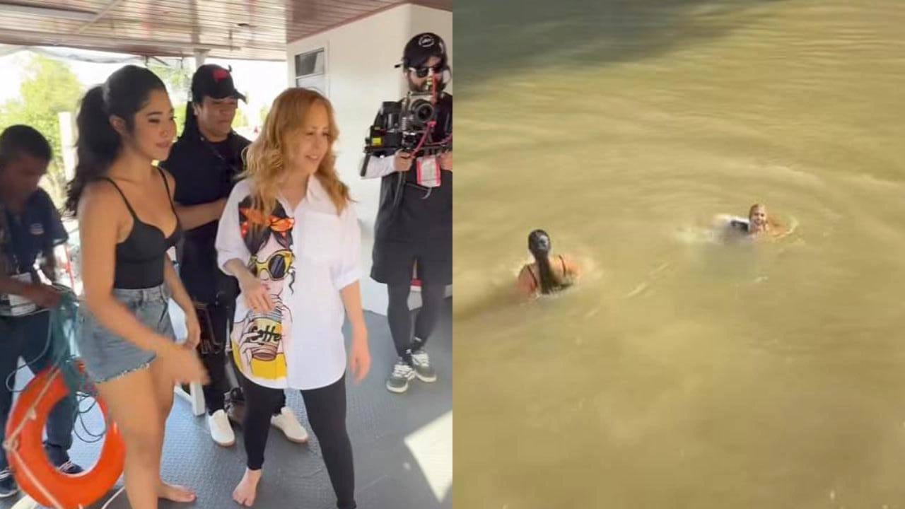 Imagem - Joelma e Zaynara tomam banho de rio após ensaio para show de Mariah Carey