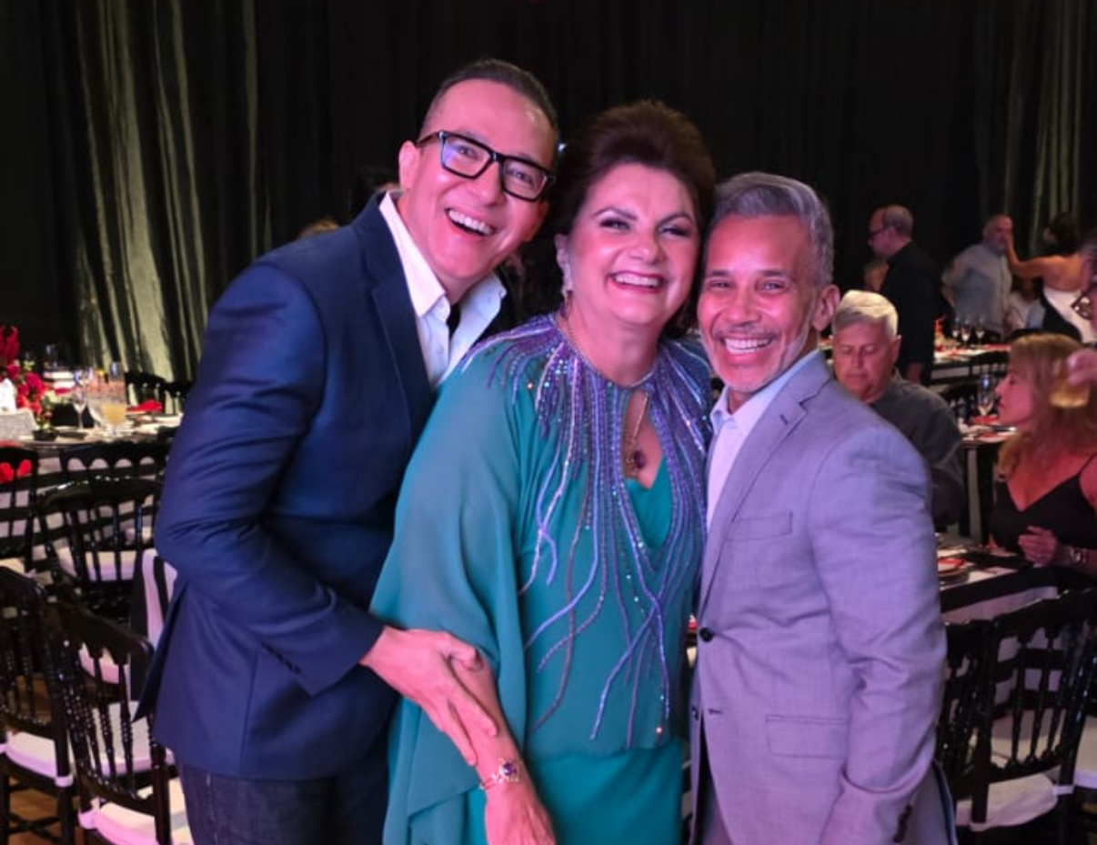 Os amigos Paulo Vianna, Telma Guerreiro e Arivaldo Meireles