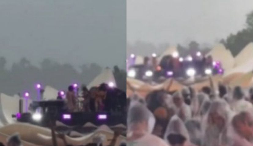 Imagem - Vídeo: chuva forte interrompe show de Gaby Amarantos no Amazônia Live, em Belém