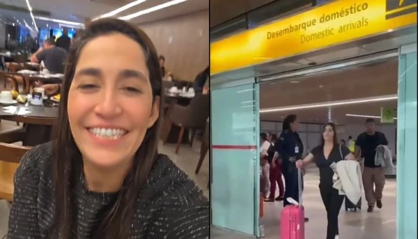 Daniele Hypolito celebra chegada em Belém para show de Mariah Carey