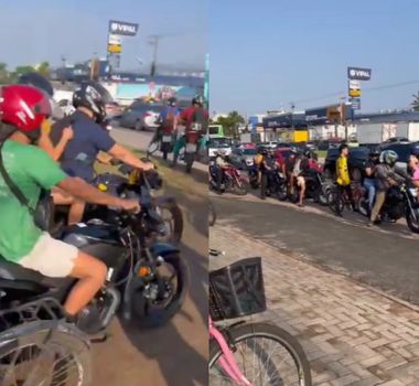 Imagem - Motociclistas utilizam canteiro da BR-316 de forma irregular para atravessar via