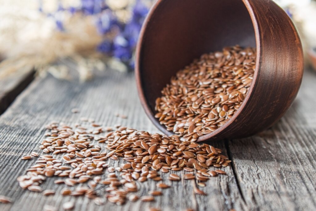 A semente de linhaça ajuda a acelerar o metabolismo (Imagem: Maryna Osadcha | Shutterstock) 