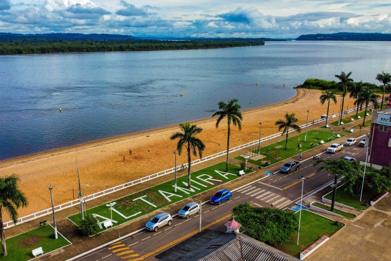 Orla de Altamira, município onde ocorreu o crime que chocou a população.