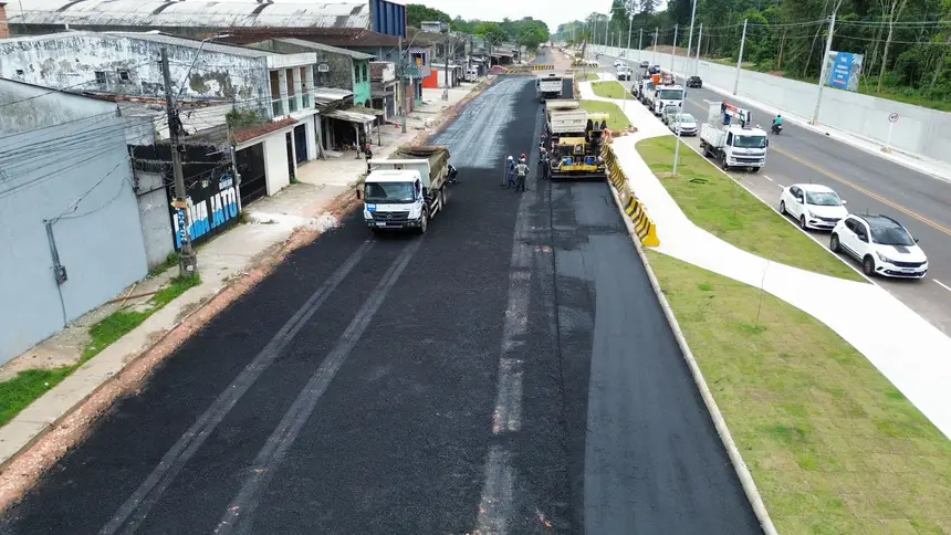 Rua da Marinha, bairro da Marambaia, em Belém - 