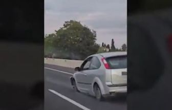 Vídeo: motorista percorre 14 km sem rodas em rodovia de Mallorca